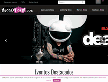 Tablet Screenshot of muchoticket.com